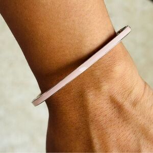 Pandora Elegant Pink Enamel Bangle Bracelet